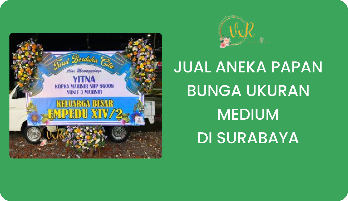 Jual Aneka Papan Bunga Ukuran Medium Surabaya
