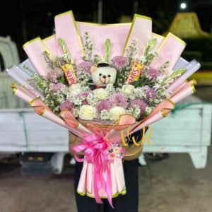 Bouquet Bunga Dan Boneka B3